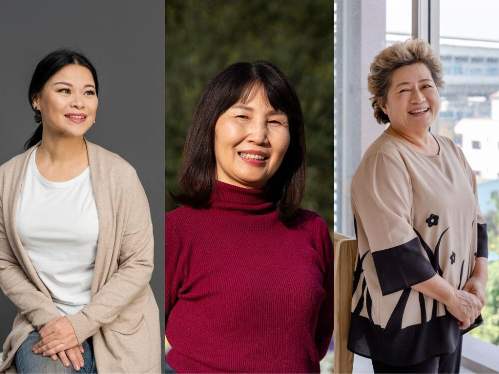 gambar perempuan usia 40 tahun, 50 tahun dan 60 tahun